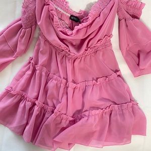 Pretty little things pink chiffon top